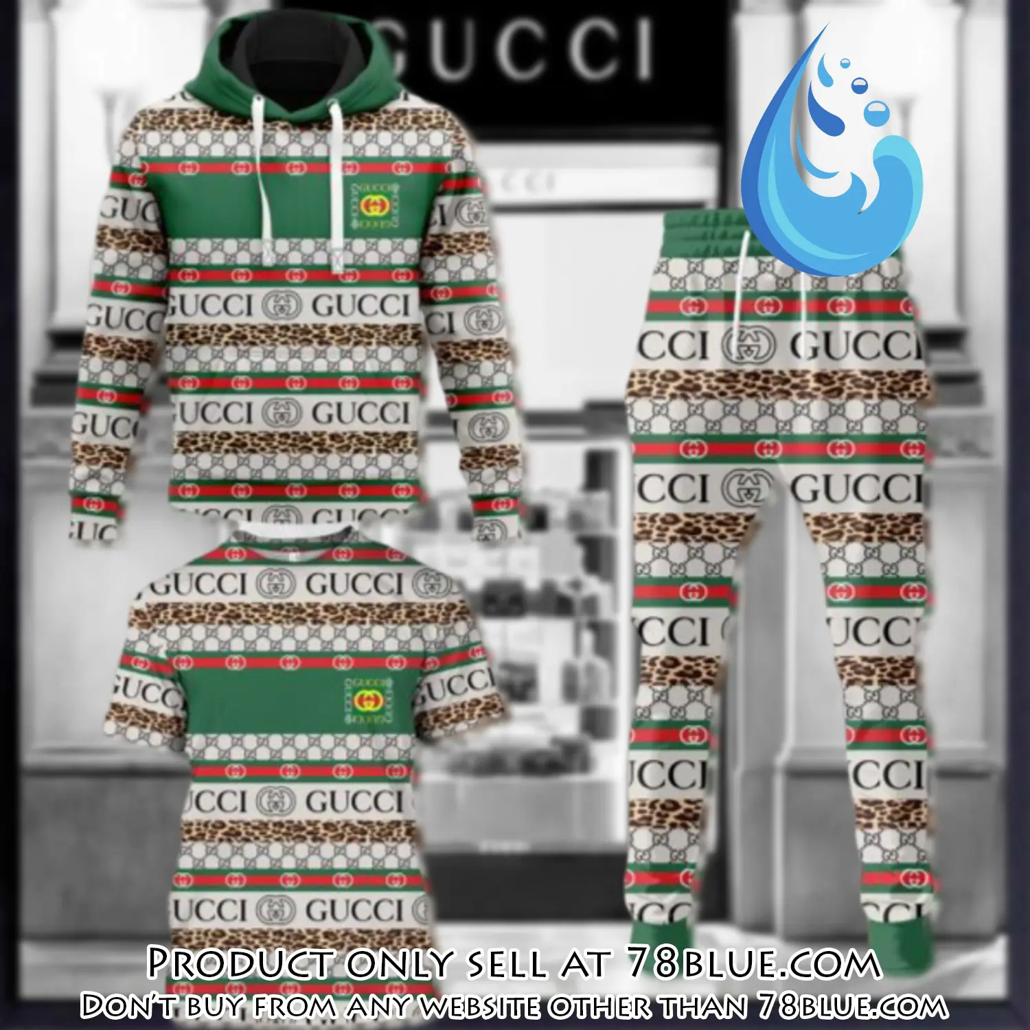 Gucci luxury brand combo tshirt hoodie long pants set trending 24 outfit sport lcs1033 78b0508379